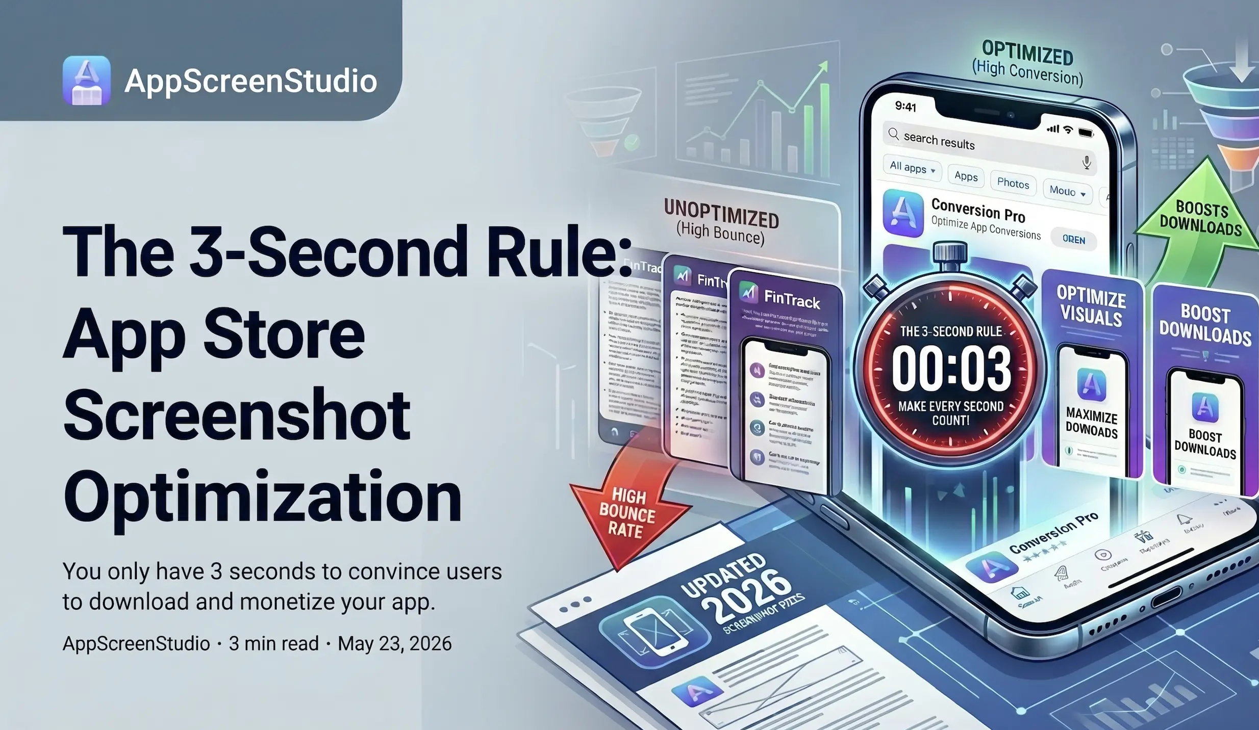 The 3-Second Rule: App Store Screenshot Optimization