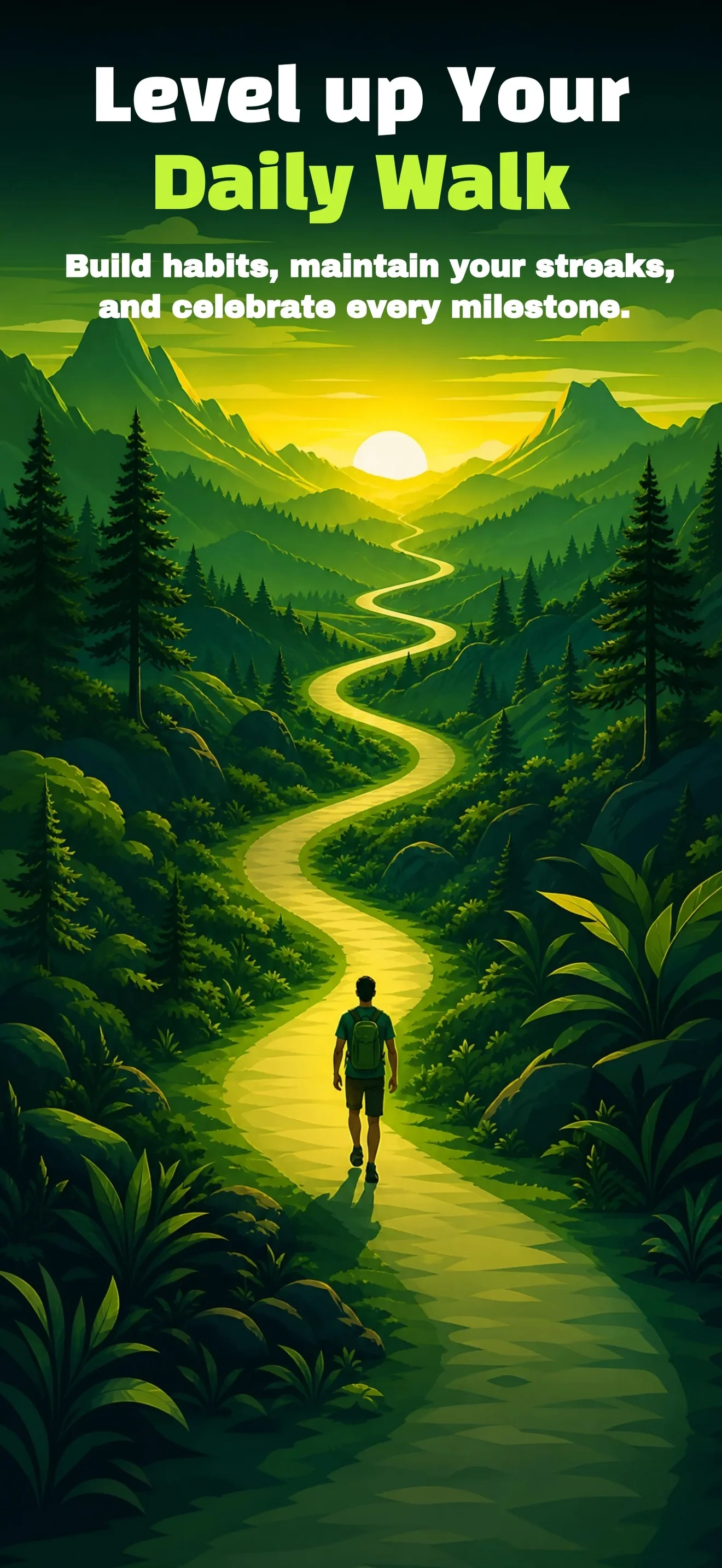 NaturePace – Walking & GPS Tracker App Template aperçu 1
