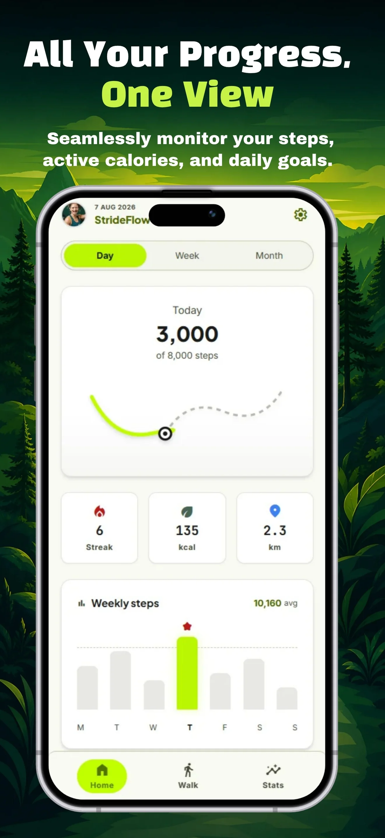NaturePace – Walking & GPS Tracker App Template aperçu 2