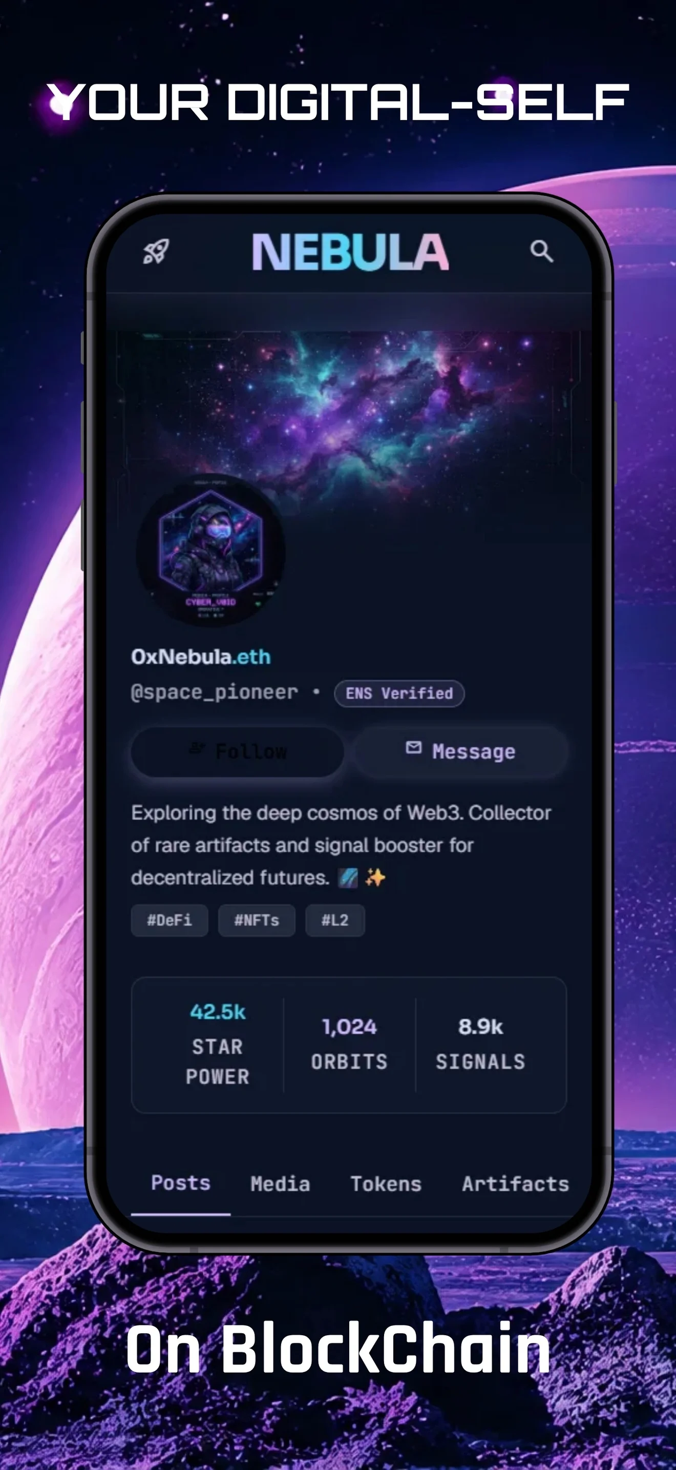 Cosmos – Sci-Fi Dark Mode Screenshot Set Vorschau 4